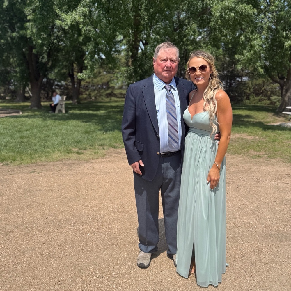 Azazie Light Green AGAVE Maxi Dress